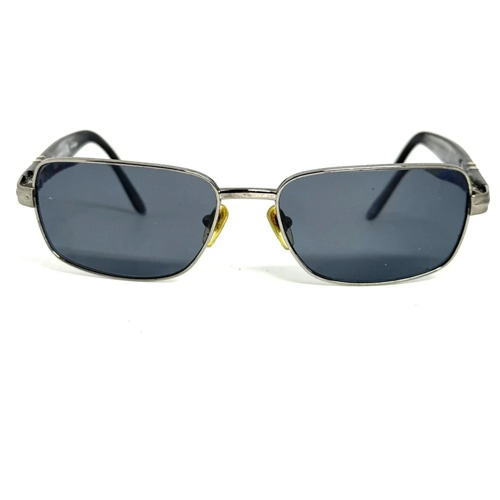 Persol 2347-S 513/58 Gunmetal Rectangular Polarized Sunglasses 55-16-135 Italy
